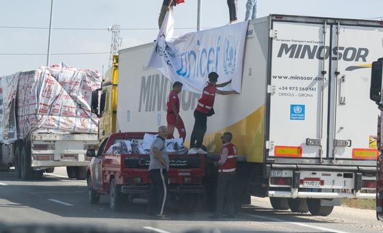 UN welcomes first Gaza aid convoy, but more are needed